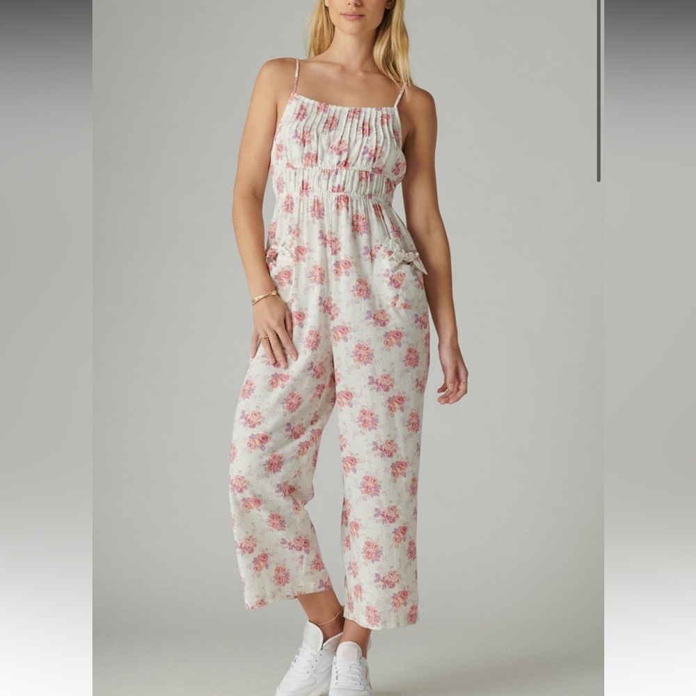 Lucky Brand X Laura Ashley floral jumpsuit